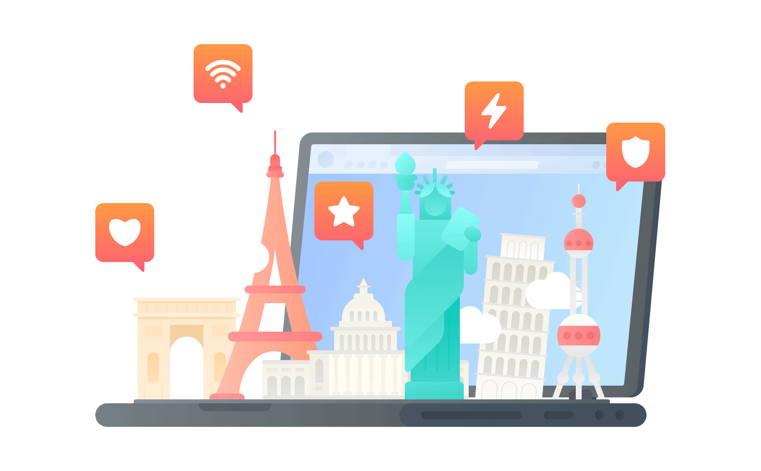 在科摩罗连接到中国的软件 - 翻回VPN